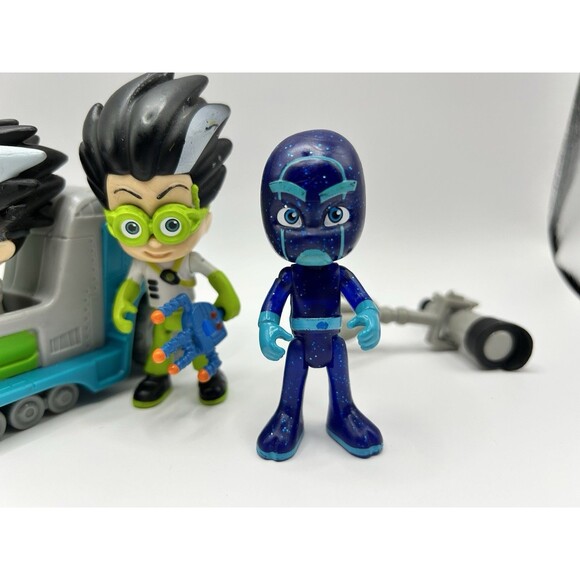 PJ Masks Figures 3” LOT Of 7 Catboy Owlette Gekko Romeo Night Ninja + Telescope - Picture 7 of 8